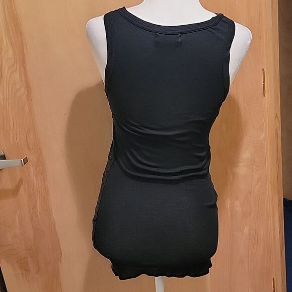 Michael Stars side sequin black tank - Picture 5 of 9